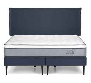 Cama europea King Indie + respaldo Maurice