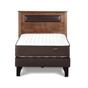 Cama europea 1.5 plazas Ergo t + Respaldo Ferrara