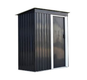 Bodega jardín negro 182x155x88 cm