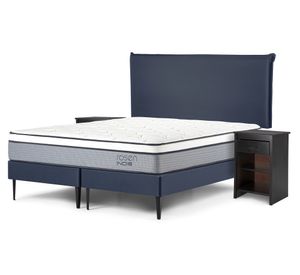 Cama europea 2 plazas base dividida Indie + Set Maurice