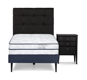 Cama europea 1.5 plazas Autonomy + Set Issey grafito