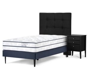 Cama europea 1.5 plazas Autonomy + Set Issey grafito