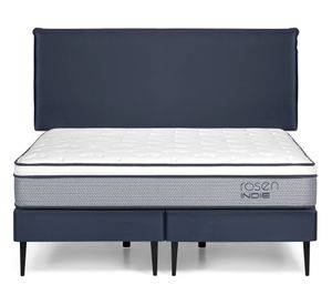 Cama europea 2 plazas base dividida Indie + respaldo Maurice