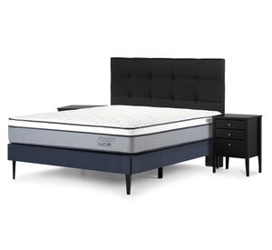 Cama europea 2 plazas Indie + set muebles Issey grafito
