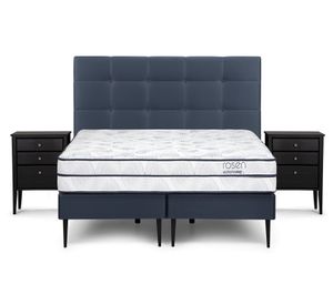 Cama europea 2 plazas Autonomy + set Issey azul
