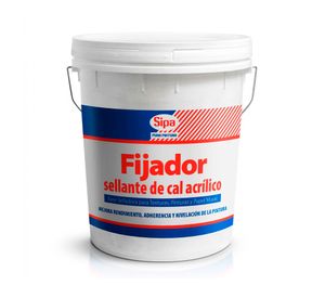 Fijador 1 tineta Sellante de cal blanco Sipa