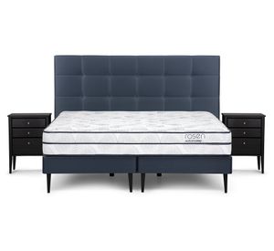 Cama europea King Autonomy + set Issey azul