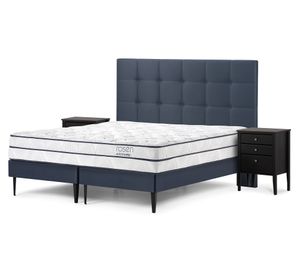 Cama europea King Autonomy + set Issey azul