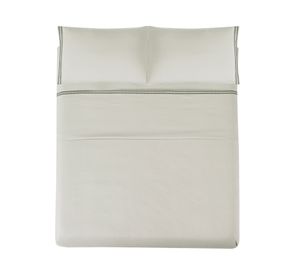 Juego de sábanas King microfibra Bordada beige