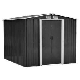 Bodega de jardín 195x195x125 cm IGBJ125-195G gris