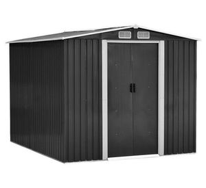 Bodega de jardín 195x195x125 cm IGBJ125-195G gris