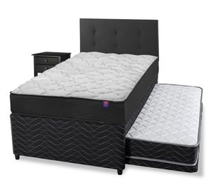 Diván 1.5 plazas Therapedic Plus + respaldo + velador