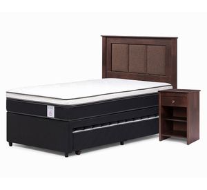 Diván 1.5 plazas Base Normal New style 6 + Set Rachel