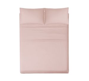 Juego de sábanas 2 plazas microfibra Broderie blanco