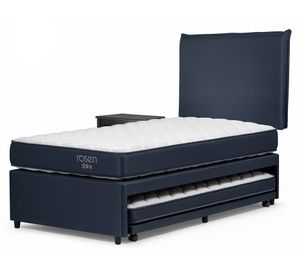 Diván 1.5 plazas Base Normal Upline + Respaldo y  velador Maurice