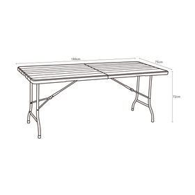 Mesa plegable 180 cm diseño madera