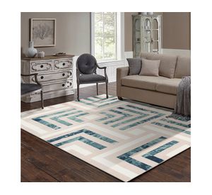 Alfombra 200x280 cm Jungle azul