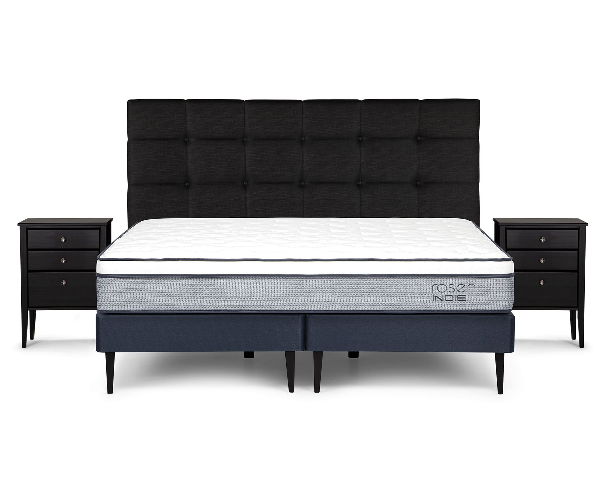 Rosen Cama europea King Indie + set Issey grafito