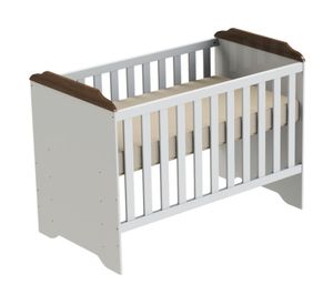 Cuna 3 funciones Mel blanco/café