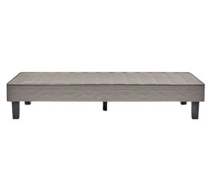 Base cama europea 1.5 plazas café claro