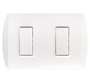 Interruptor doble embutido 10 a modus blanco Bticino