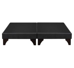 Base cama europea dividida 2 plazas negro