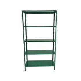 Estante metálico 5 niveles verde 172x90x300 cm