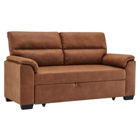 Sofá cama PU caramel