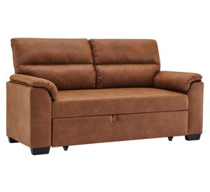 Sofá cama PU caramel