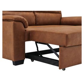 Sofá cama PU caramel