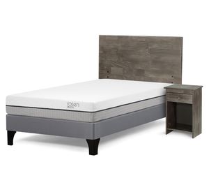 Cama 1.5 plazas Pratta + set Tabor GRF