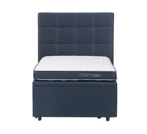 Cama nido Upline 1.5 plazas + respaldo Issey azul