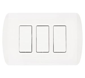 Interruptor doble embutido 10 a modus blanco Bticino