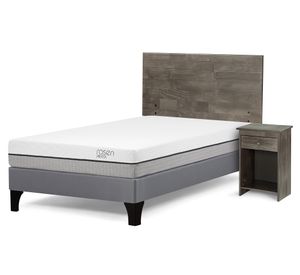Cama 1 plaza Pratta + set Tabor GRF