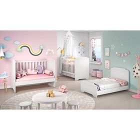 Cuna 3 funciones Mel blanco/miel