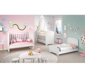 Cuna 3 funciones Mel blanco/miel