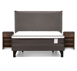 Cama europea Nstyle 4 Plus 2 plazas + set Maurice chocolate