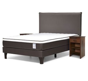 Cama europea Nstyle 4 Plus 2 plazas + set Maurice chocolate