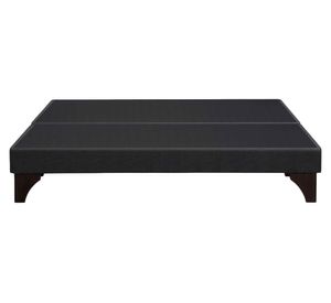 Base cama europea dividida king negro
