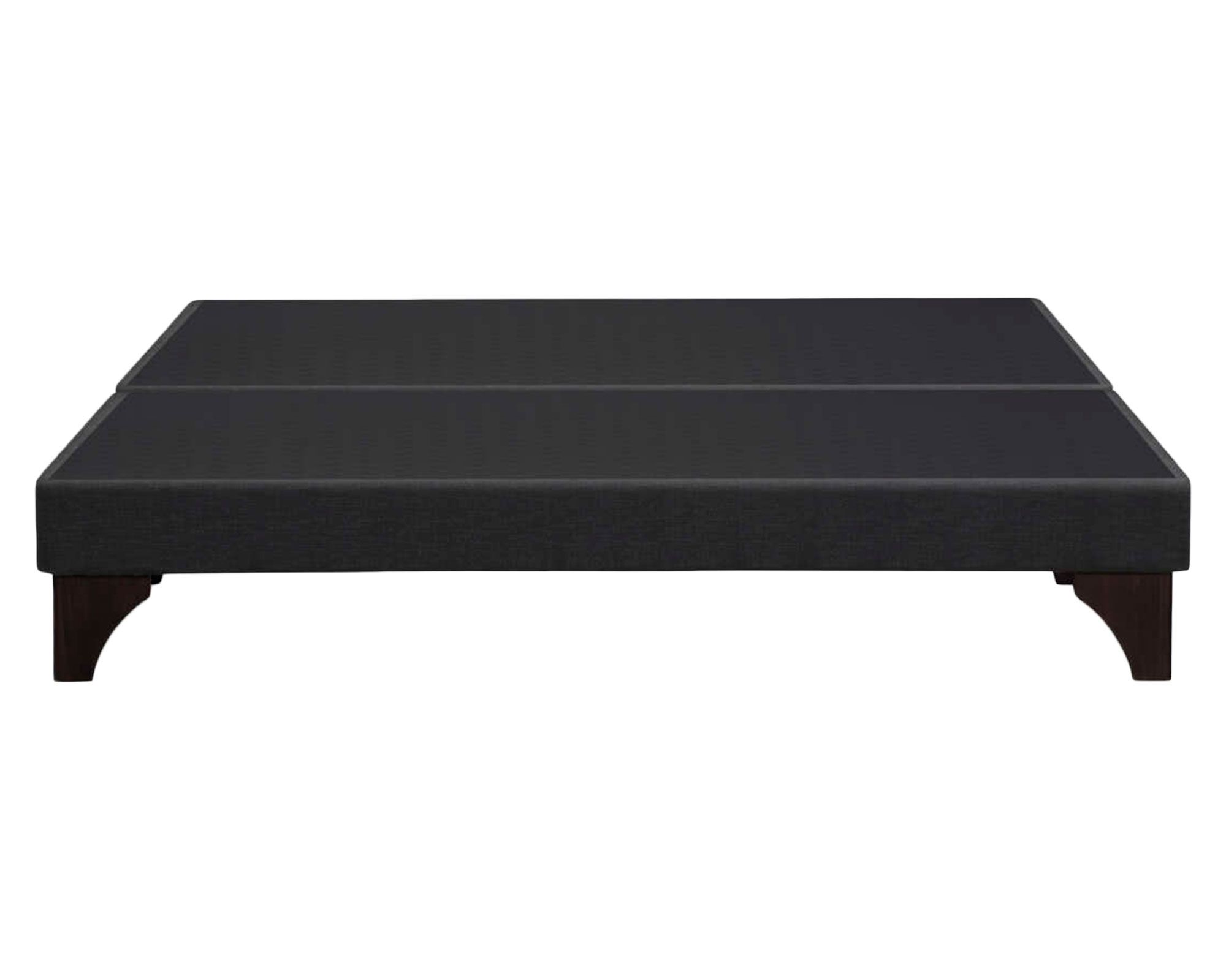 Base cama europea dividida king negro