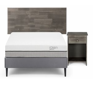 Cama europea 1.5 plazas Pratta + set Tabor grafito