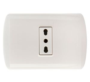 Toma corriente simple 10/16 a modus blanco Bticino