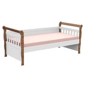 Cama cuja Julia blanco/café