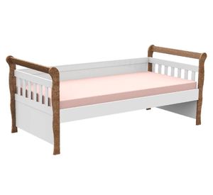 Cama cuja Julia blanco/café