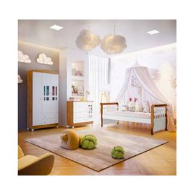 Cama cuja Julia blanco/café