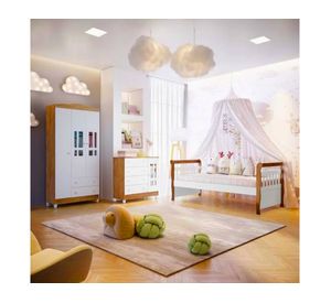 Cama cuja Julia blanco/café