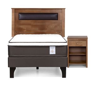 Cama europea 1 Plaza New style 4 Plus + set Ferrara