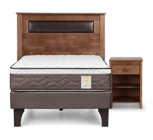 Cama 1.5 plazas New Style 4 Plus + set Ferrara