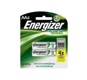 Pila Recargable AA 2 unidades Energizer