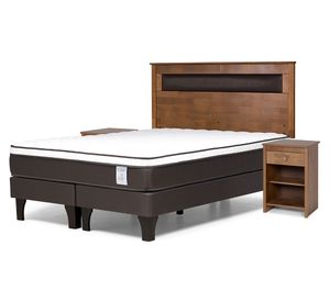 Cama europea 2 plazas base dividida New Style 4 Plus + set Ferrara